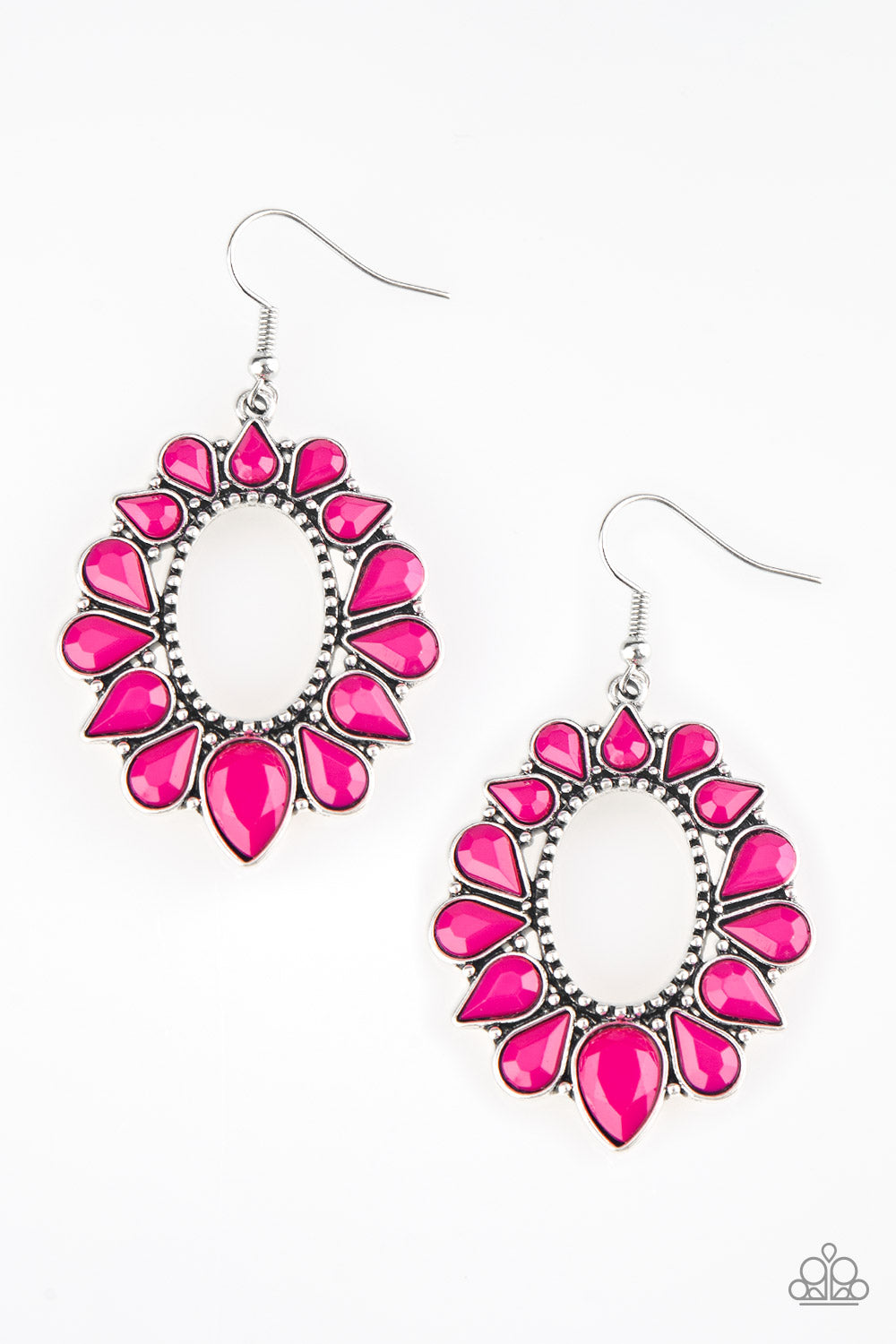 Fashionista Flavor Pink Paparazzi Earrings Cashmere Pink Jewels - Gtdazzlequeen