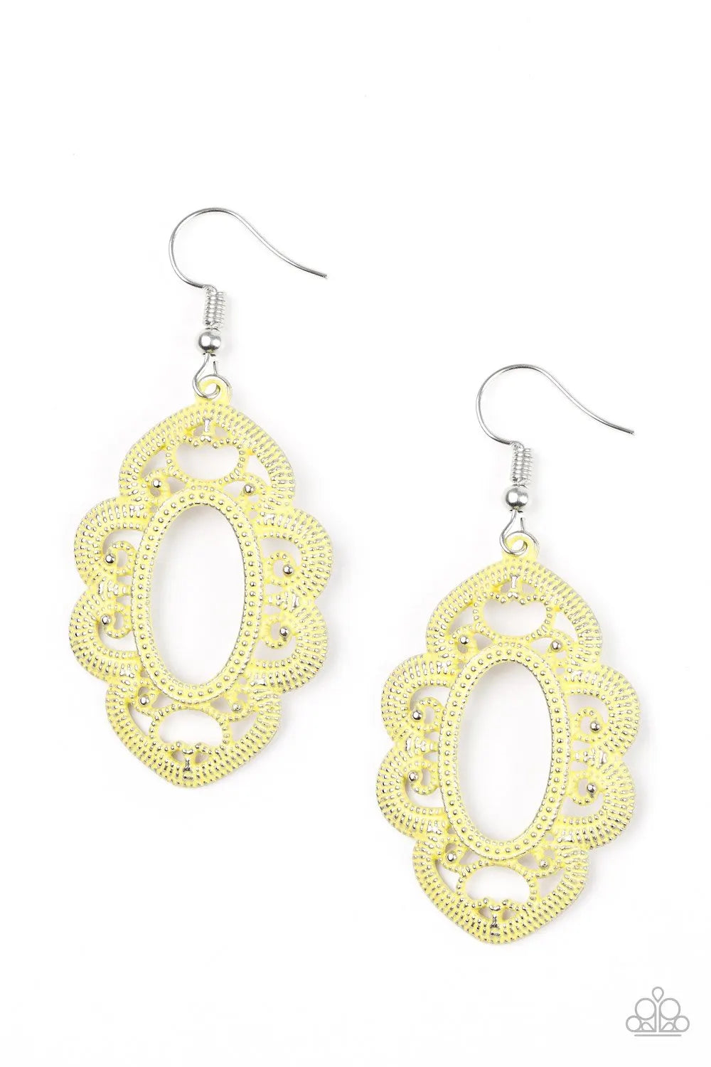 Paparazzi ♥ Mantras and Mandalas - Yellow ♥ Earrings - Gtdazzlequeen