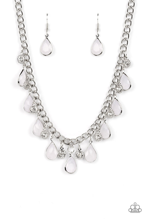 Frosted and Framed - White ♥ Necklace - Gtdazzlequeen