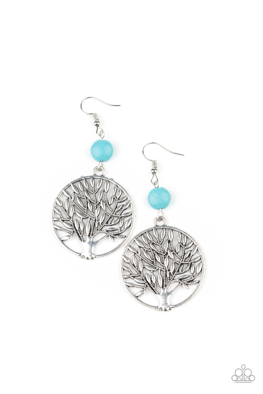 Bountiful Branches - blue - Paparazzi earrings - Gtdazzlequeen