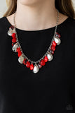 Hurricane Season-Red Necklace - Gtdazzlequeen