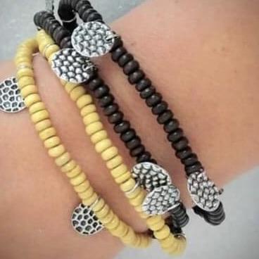 WOODn't Count It Yellow Bracelet - Gtdazzlequeen